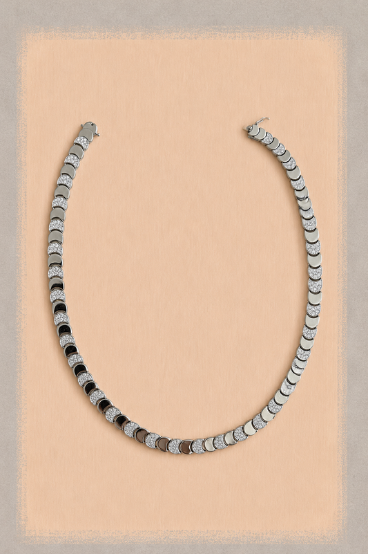 Silver Moons Necklace
