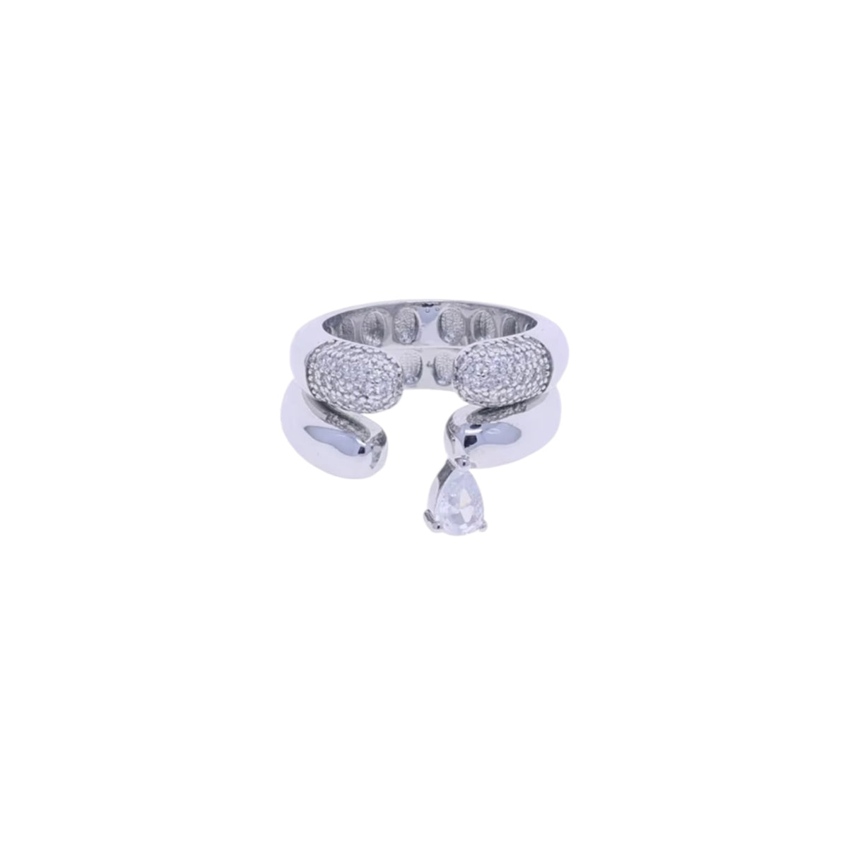 Silver Honey Drop Ring